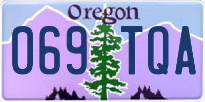OR license plate 069TQA