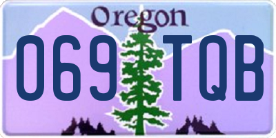 OR license plate 069TQB