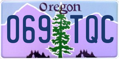 OR license plate 069TQC