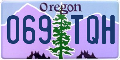 OR license plate 069TQH