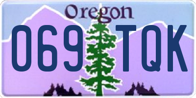 OR license plate 069TQK