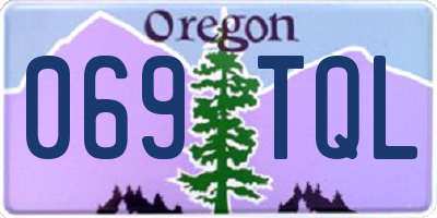 OR license plate 069TQL