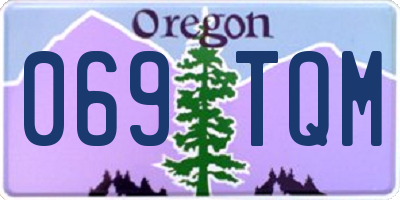 OR license plate 069TQM