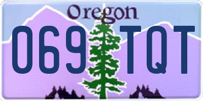 OR license plate 069TQT
