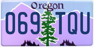 OR license plate 069TQU