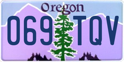 OR license plate 069TQV