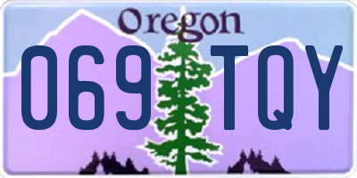 OR license plate 069TQY