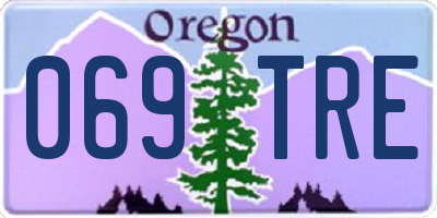 OR license plate 069TRE