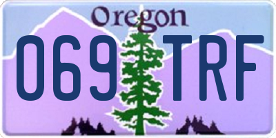 OR license plate 069TRF