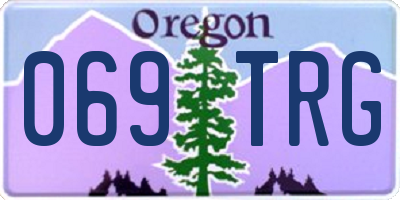 OR license plate 069TRG