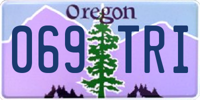 OR license plate 069TRI