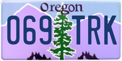 OR license plate 069TRK