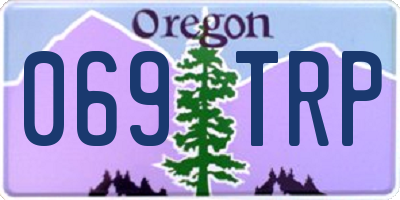 OR license plate 069TRP