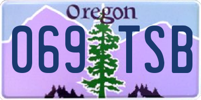 OR license plate 069TSB