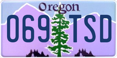 OR license plate 069TSD
