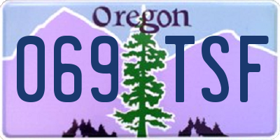 OR license plate 069TSF