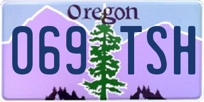 OR license plate 069TSH