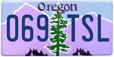 OR license plate 069TSL