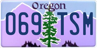 OR license plate 069TSM