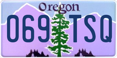 OR license plate 069TSQ