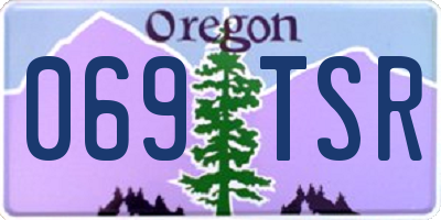 OR license plate 069TSR