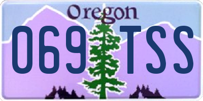 OR license plate 069TSS