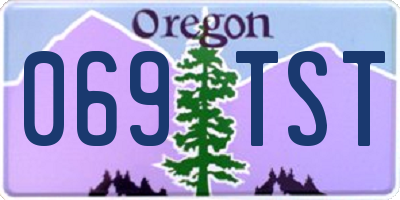 OR license plate 069TST