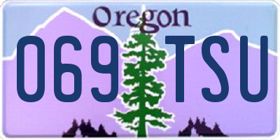 OR license plate 069TSU