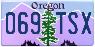 OR license plate 069TSX