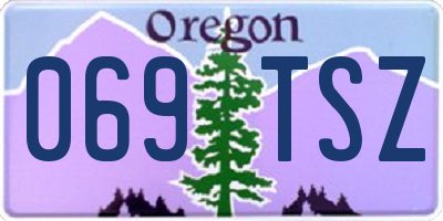 OR license plate 069TSZ