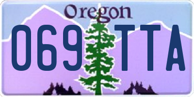 OR license plate 069TTA