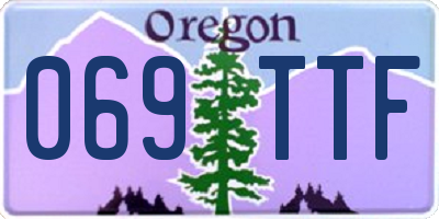 OR license plate 069TTF