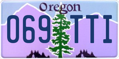 OR license plate 069TTI