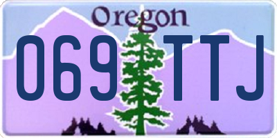 OR license plate 069TTJ