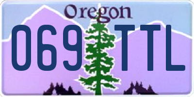 OR license plate 069TTL