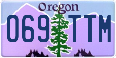 OR license plate 069TTM