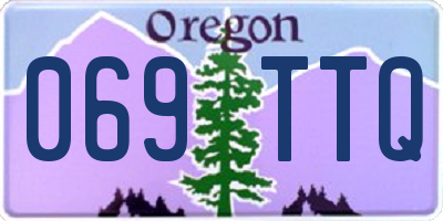 OR license plate 069TTQ