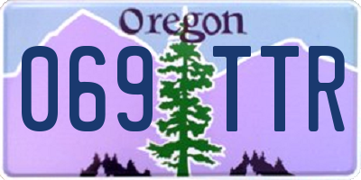 OR license plate 069TTR