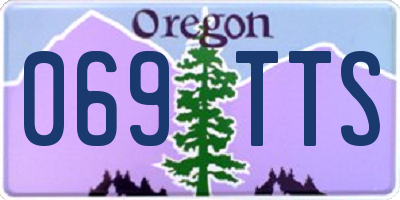 OR license plate 069TTS