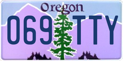 OR license plate 069TTY