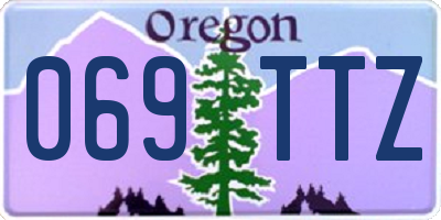 OR license plate 069TTZ