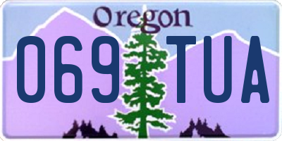 OR license plate 069TUA