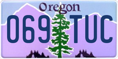 OR license plate 069TUC