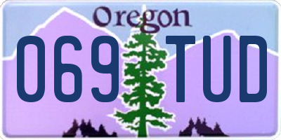 OR license plate 069TUD