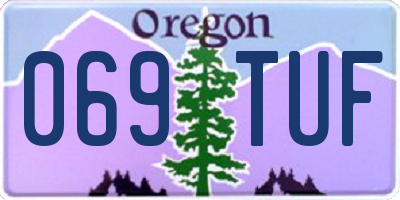 OR license plate 069TUF