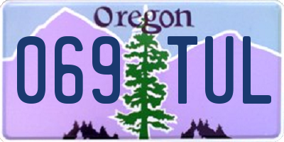 OR license plate 069TUL