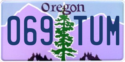 OR license plate 069TUM