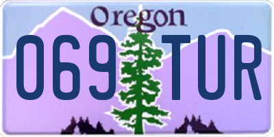 OR license plate 069TUR