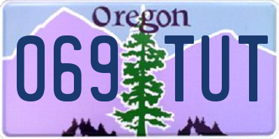 OR license plate 069TUT