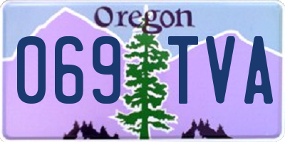 OR license plate 069TVA